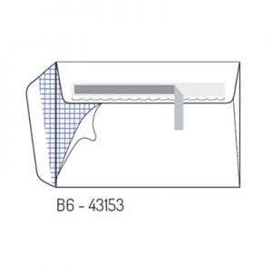 Cx. c/500 Envelopes Militar B6 120x176