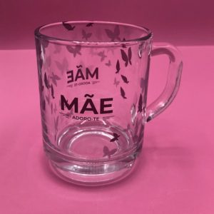 Caneca em vidro - Mãe Adoro-te!