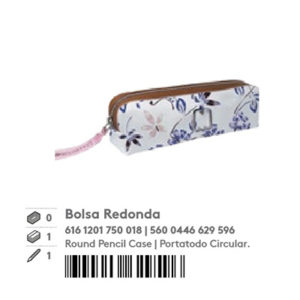 Bolsa redonda - Marshmallow Flower Power