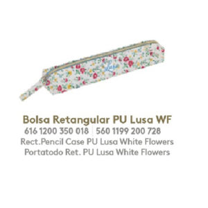 Bolsa rectangular - Lusa White Flowers