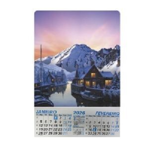 Calendário com paisagens - 2026