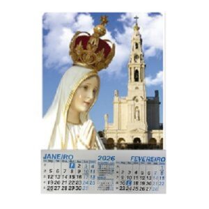Calendário com motivos religiosos - 2026