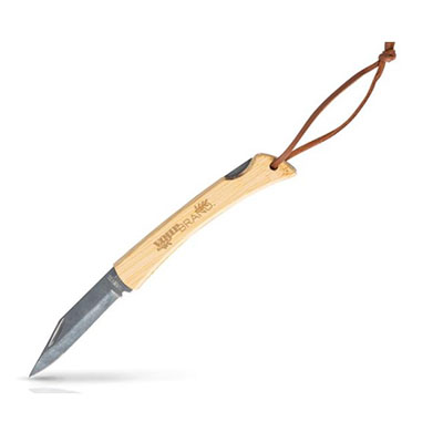 Canivete aço inoxidável e bambu