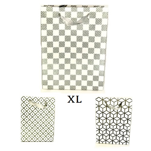 Saco de papel XL “White/Silver” – Emb. c/12