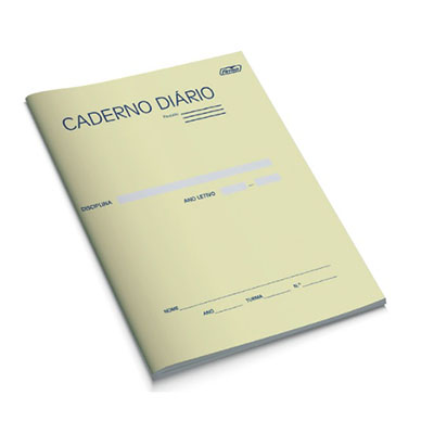 Caderno Diário agrafado c/40fls
