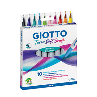 Marcadores Soft Brush Giotto – Emb. c/10