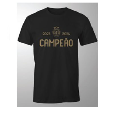 T-shirt SCP Campeão – Preta