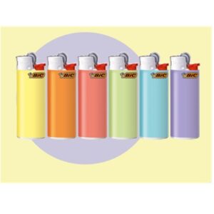 Isqueiro Bic pequeno Pastel - Pack c/50