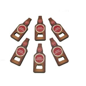 Abre Capsulas em Madeira c/ Iman - Namorados