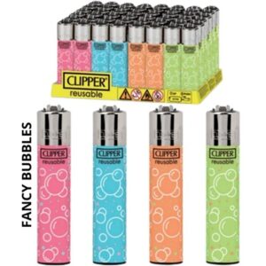 Isqueiros Clipper Fancy Bubbles c/48