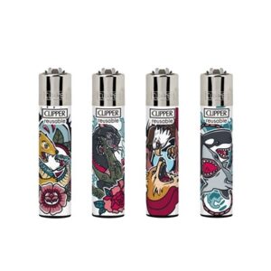 Isqueiros Clipper Battle Tatoo c/48