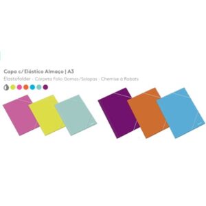 Capa c/ Elasticos A3 Cartolina Plastificada