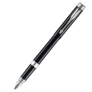 Caneta Tinta Permanente Parker Folio Preta