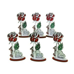 Placa MDF 8.5 x 15cm Rosa