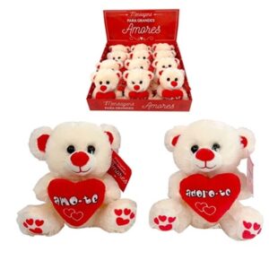 Urso c/ Almofada Coração Verm