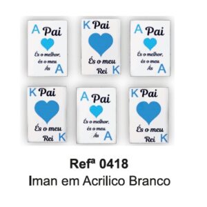 Iman em Acrilico Branco - PAI