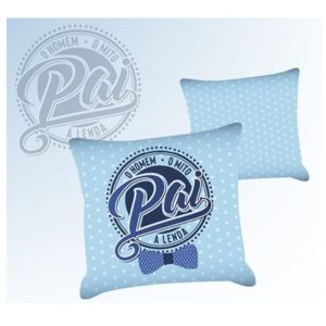 Almofada azul "PAI" 40x40cm