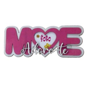 Placa porta-foto "Mãe"