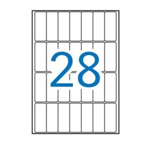 Emb. Etiquetas APLI c/15 folhas A5 - 20X50mm