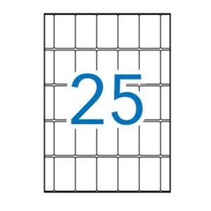 Emb. Etiquetas APLI c/15 folhas A5 - 25x40mm