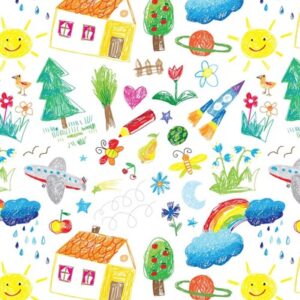 Papel de Embrulho 70×100 – Pack c/25F - Casinhas