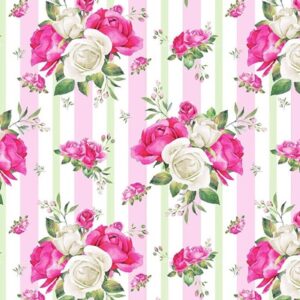 Papel de Embrulho 70x100 - Pack c/25F - Rosas