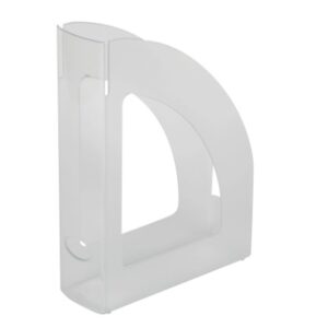 Porta revistas plástico transparente