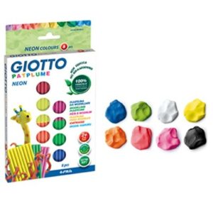 Plasticina GIOTTO Patplume 8x33grs - Fluor