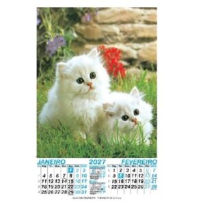 CALENDÁRIO C/ESTAMPA "ANIMAIS" - 2027