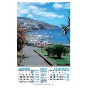CALENDÁRIO C/ESTAMPA "PAISAGENS" - 2027