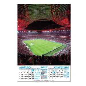 CALENDÁRIO C/ESTAMPA SLB ESTÁDIO – 2027