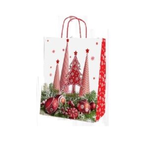 SACO PAPEL M " NATAL BOLAS"